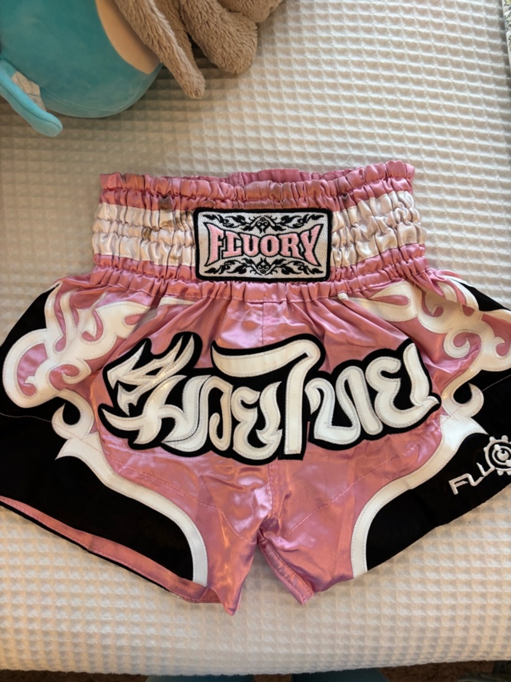 Floory Pink Thai Boxing Shorts
